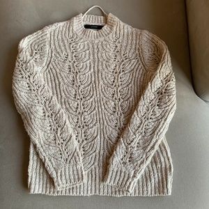 Vero Moda Cream Cable Knit Sweater